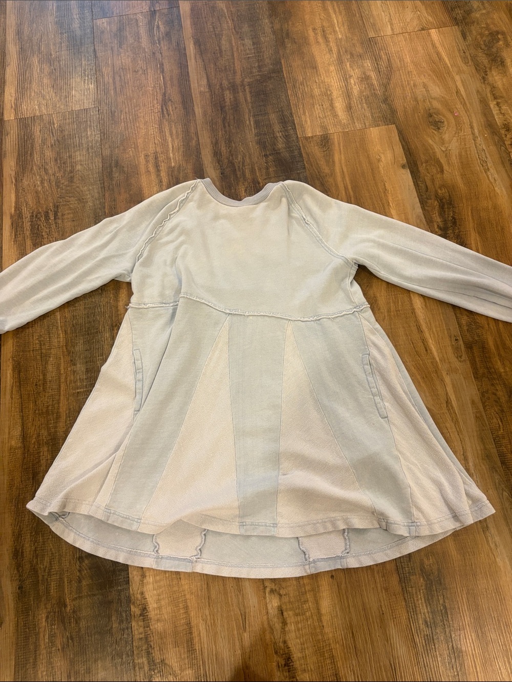 AE Fleece Long-Sleeve Babydoll Mini Dress